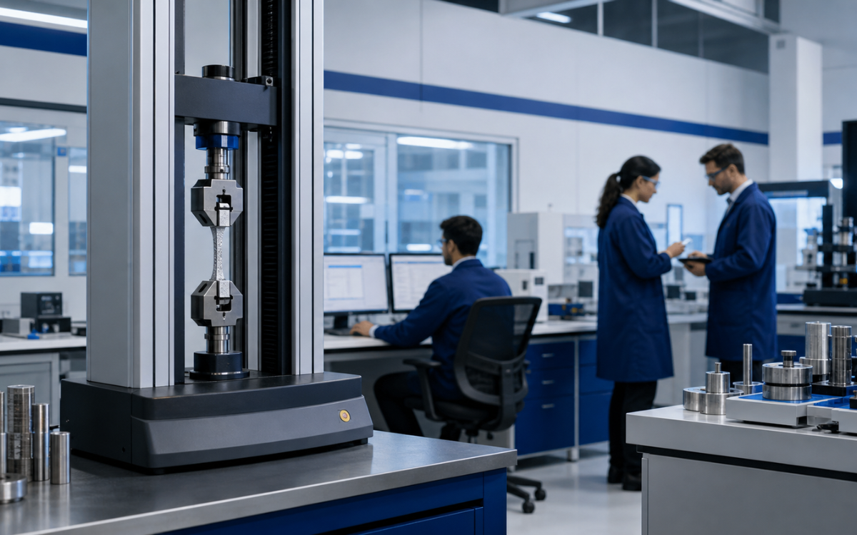 Material testing equipment for quality control
