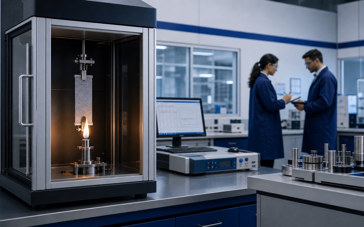 Flammability testing equipment for product safety