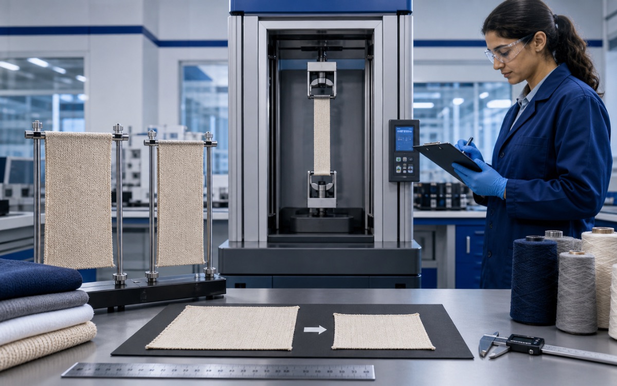 Shrinkage testing equipment for fabric quality